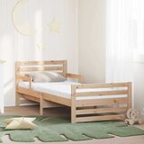 vidaXL Krevetna konstrukcija s madracem s uzglavljem Smeđa 80 x 200 cm Cijene