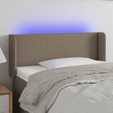  LED uzglavlje smeđesivo 83x16x78/88 cm od tkanine | shoptok.hr