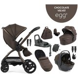 Egg 3 dječja kolica 10u1 s autosjedalicom Shell 360 i ISOFIX bazom, Chocolate Velvet | shoptok.hr