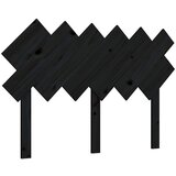 Maison Chic posteljno vzglavje - vzglavna omarica - nočna omarica črno 122,5x3x80,5 cm trdna borovina, (21706185) | Shoptok.si