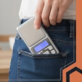  Digitalna mini lcd džepna vaga za nakit 200-0.01g osvijetljeno srebro | shoptok.hr