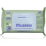 Mustela® Compostable at Home Cleansing Wipes čistilni robčki za otroke od rojstva 60 kos