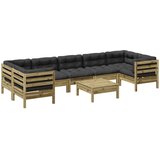  8-dijelni set vrtnih sofa s jastucima od impregnirane borovine | shoptok.hr