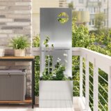 vidaXL Vrtni Sadič s Dekorativnom Pločom Srebrna 50 x 140 cm | shoptok.hr