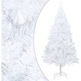 vidaXL Umetna novoletna jelka z debelimi vejami bela 180 cm PVC | Shoptok.si