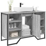 vidaXL Omarica za umivalnik siva sonoma 91x35x60 cm inženirski les Cene