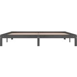  Posteljni okvir siv iz trdne borovine 200x200 cm, (20646604) | Shoptok.si