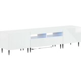  3-dijelni LED TV kabinet Bijela visokog sjaja Konstruirano drvo | shoptok.hr