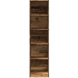 vidaXL Garderobna omara starinski les 50x50x200 cm inženirski les | Shoptok.si