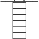  Klizna vrata s priborom 76 x 205 cm od ESG stakla i aluminija | shoptok.hr