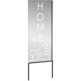 vidaXL Dekorativni panel za vrt Srebrna 50 x 140 cm Cinkano jeklo | Shoptok.si