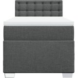  Krevet s oprugama i madracem tamnosivi 90x200 cm od tkanine | shoptok.hr