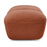 Bobochic Paris Opečnato oranžen tabure iz tkanine bouclé Hippolyte – | Shoptok.si