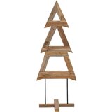 vidaXL Božično drevo z stojalom Rjava 90 cm Trdna tikovina | Shoptok.si