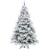  Umjetno božićno drvce s stalakom Bijelo 240 cm PE i PVC | shoptok.hr