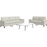  2-dijelni set sofa s jastucima krem baršunasti | shoptok.hr