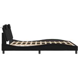  Okvir kreveta s LED svjetlima crni 160 x 200 cm od umjetne kože | shoptok.hr