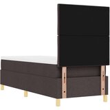  Krevet s kutijom s madracem tamnosmeđi 80x200 cm tkanina | shoptok.hr