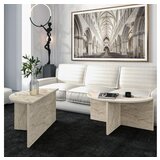 Hanah home sto za dnevnu sobu dolunay travertine | ePonuda.com