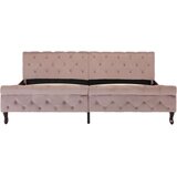 vidaXL Posteljni okvir roza žamet 200x200 cm | Shoptok.si