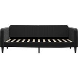  Dnevni krevet na razvlačenje s ladicama crni 90 x 200 cm baršun | shoptok.hr