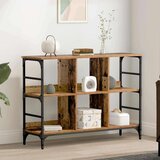 vidaXL Strani šal Rjava 102 x 32 x 73.5 cm Konstruiran les | Shoptok.si