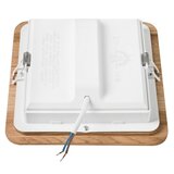  LED ugradna svetiljka WOODY SPOT LED/17W/230V 3000K hrast 18,5x18,5 cm | Eponuda.com