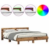  Krevetna konstrukcija Staro drvo 200 x 200 cm Konstruirano drvo | shoptok.hr