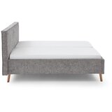 Meise Möbel Sivi tapecirani bračni krevet s prostorom za odlaganje s podnicom 180x200 cm Riva – | shoptok.hr