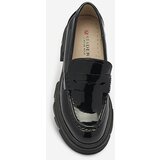 Resti Lacquered black moccasins for women Tygriss- Footwear | ePonuda.com