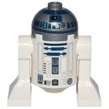 Lego Star Wars sw0527a Astromech Droid, R2-D2 - Flat Silver Head, Lavender Dots and Small Receptor