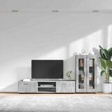  Set TV komoda s ladicama Betonski sivi Konstruirano drvo | shoptok.hr