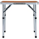 vidaXL Zložljiva miza za kampiranje iz aluminija 60x45 cm | Shoptok.si