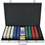 vidaXL Set za Poker s 1000 Žetona Aluminijum cijene