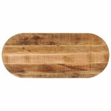 Stolna ploča 120x50x2,5 cm ovalna od masivnog grubog drva manga | shoptok.hr