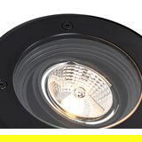 QAZQA Set 6 Modernih Zunanjih Talnih Svetilk Črne Barve AR70 Nastavljiva IP65 - Delux | Shoptok.si