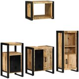  Set namještaja za kupaonicu 4 kom. Smeđa i crna 55 x 35 x 60 cm Cijene