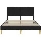  Okvir za krevet s uzglavljem Crna 140 x 190 cm tkanina - Crna 140 x 190 cm | shoptok.hr
