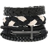  Muške narukvice VI-33259 Cross - Crna KP33259 | Shoptok.si