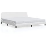  Okvir za krevet Dover bijeli 200x200 cm od umjetne kože | shoptok.hr