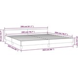  Za krevet s uzglavljem zeleni 200 x 200 cm od tkanine | shoptok.hr