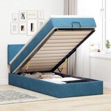 vidaXL okvir kreveta s madraca tamnoplavi 90x200cm baršunasti | shoptok.hr