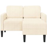 SOFA 2-sjed s ležaljkom u obliku slova L krem 125 cm lan | shoptok.hr