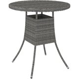  Vrtni stol sivi 70 x 70 x 73 cm od poliratana | shoptok.hr