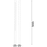 Ideal Lux - Spoljašnja LED lampa JEDI LED/19W/230V 120 cm CRI 90 IP65 braon | Eponuda.com