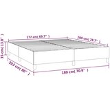  Okvir za krevet s oprugom ružičasti 180x200 cm baršunasti | shoptok.hr