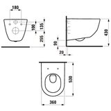 Laufen kmplproat pro wc školjka s kotličkom za obzidavo tece box 9370300 | Shoptok.si