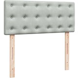 vidaXL okvir za krevet s madraca svjetlosivi 120x190 cm baršunasti | shoptok.hr