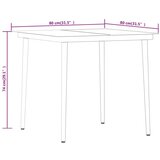 3-dijelni vrtni blagovaonski set crni | shoptok.hr