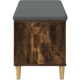  Klupa za hodnik s jastukom Dimljeni Hrast 100 x 38 x 46 cm | shoptok.hr